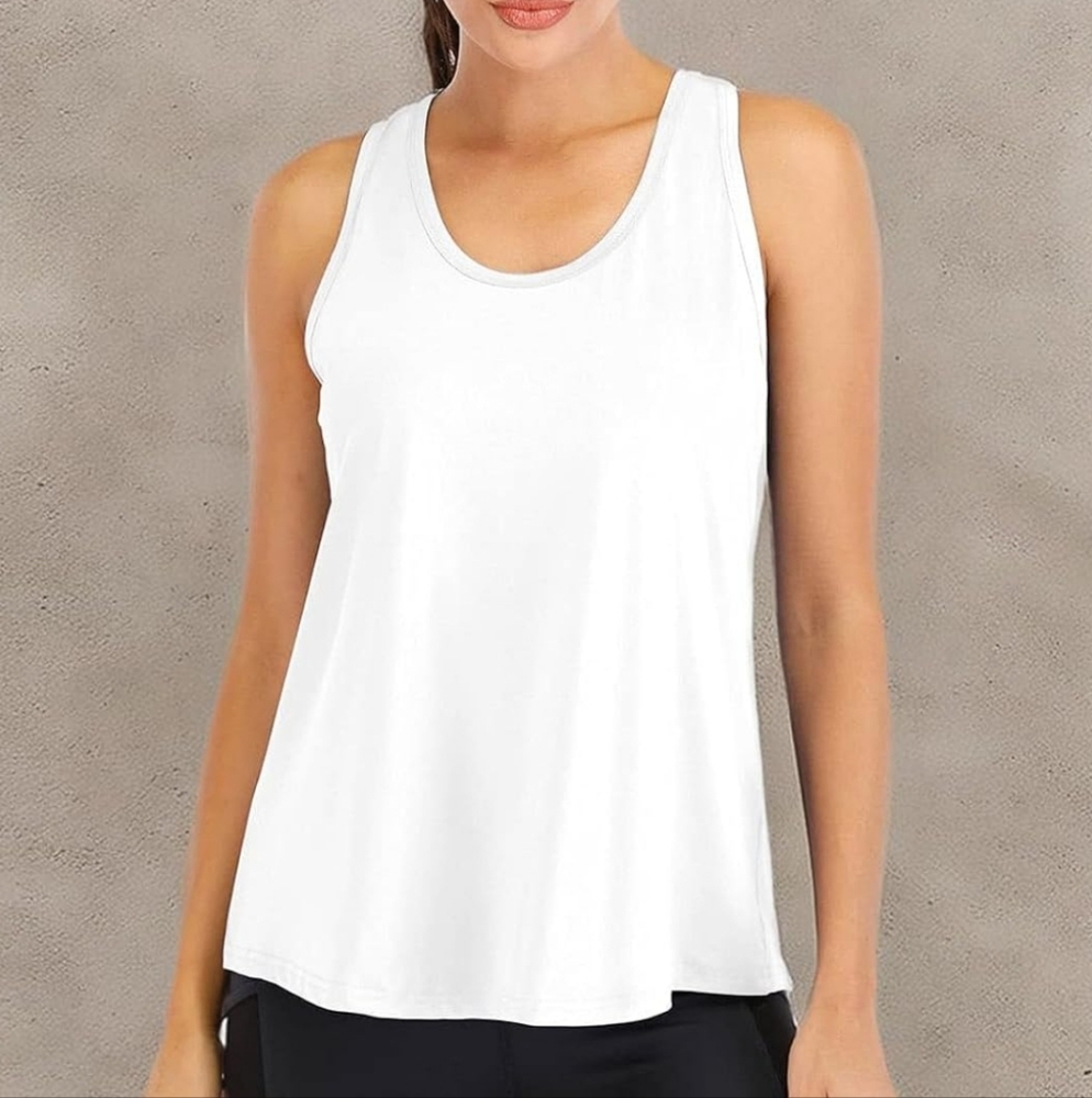 *Nwt ICTIVE Workout Tops for Women Loose Fit Racerback Mesh Backless Muscle Tank